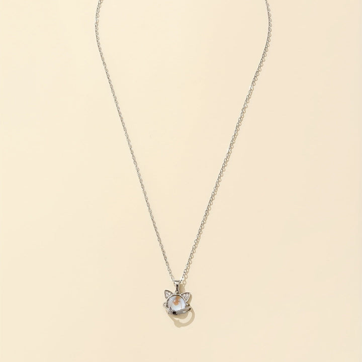Collier en pierre de lune pour chat