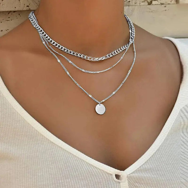Collier Plaqué Or et Argent