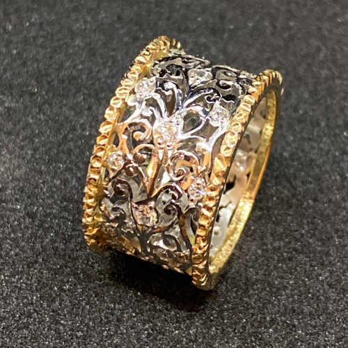 Mika - Bague en Zirconia Vintage Ivy